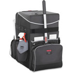 Rubbermaid Commercial Large Executive Quick Cart - Telescopic Handle - 60 lb Load Capacity - Aluminum, Polyester, Teflon, Polypropylene - 16.50" Length x 14.30" Width x 25" Height - Dark Gray Product Image 