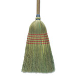 Boardwalk Corn Broom, Corn Bristles, 56" Overall Length, Natural, 6/Carton Product Image 