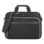 Solo Pro CheckFast Briefcase, Fits Devices Up to 17.3", Polyester, 17 x 5.5 x 13.75, Black Product Image 