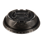 Dart Optima Reclosable Lids for Hot Paper Cups, Fits 10 oz to 24 oz Hot Cups, Plastic, Black, 1,000/Carton Product Image 