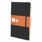 Moleskine Classic Softcover Notebook, 1-Subject, Narrow Rule, Black Cover, (192) 8.25 x 5 Sheets Product Image 
