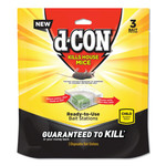 d-CON Disposable Bait Station, 3 x 3 x 1.25, 3 Bait Stations/Pack, 6 Packs/Carton Product Image 