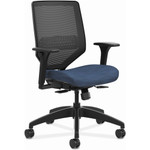 HON Solve Chair - Fabric Seat Material - Black Back Color - Mesh Back Material - Black Frame Color - Mid Back - (HONSVM1ALC90TK) Product Image 