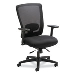 Alera Envy Series Mesh Mid-Back Multifunction Chair, Supports Up to 250 lb, 17" to 21.5" Seat Height, Black Product Image 