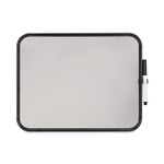 MasterVision Magnetic Dry Erase Board, 11" x 14", White Surface, Black Plastic Frame Product Image 