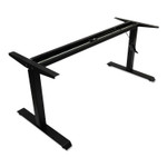 Alera AdaptivErgo Sit-Stand Pneumatic Height-Adjustable Table Base, 59.06" x 28.35" x 26.18" to 39.57", Black Product Image 