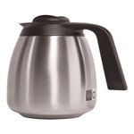 BUNN 1.9 Liter Thermal Carafe, Stainless Steel/Black Product Image 