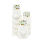 Boardwalk Deerfield Printed Paper Hot Cups, 10 oz, 50/Sleeve, 20 Sleeves/Carton Product Image 