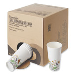 Boardwalk Deerfield Printed Paper Hot Cups, 16 oz, 50/Sleeve, 20 Sleeves/Carton Product Image 