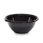 WNA Caterline Pack n' Serve Plastic Bowl, 160 oz, 12" Diameter x 5" h, Black, 25/Carton Product Image 