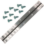 Rubbermaid Commercial Hinge with Hardware for Container, 1.5 x 18 x 0.5, Gray Product Image 