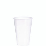 Dart High-Impact Polystyrene Cold Cups, 16 oz, Plastic, Translucent, 50/Sleeve, 20 Sleeves/Carton Product Image 