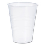 Dart High-Impact Polystyrene Cold Cups, 9 oz, Plastic, Translucent, 100/Sleeve, 25 Sleeves/Carton Product Image 