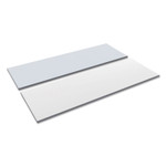 Alera Reversible Laminate Table Top, Rectangular, 71.5w x 23.63d, White/Gray Product Image 