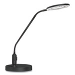Alera Clamp-On, 3 Diopter LED Desktop Magnifier, 6.88w x 16.63d x 16.75h, Black Product Image 