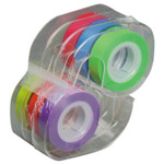 LEE Removable Highlighter Tape, 0.5" x 720", Assorted, 6/Pack Product Image 