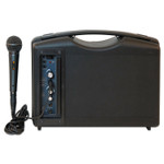 AmpliVox Bluetooth Audio Portable Buddy with Wired Mic, 50 W, Black Product Image 
