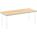 HON Build Series Rectangular Tabletop - Rectangle Top - 25" to 34" Adjustment x 60" Width x 24" Depth - Natural Maple Product Image 