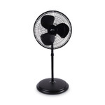 Alera 16" 3-Speed Oscillating Pedestal Stand Fan, Metal, Plastic, Black Product Image 