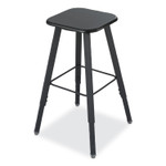 Safco AlphaBetter Adjustable-Height Student Stool, Backless, Supports Up to 250 lb, 35.5" Seat Height, Black Product Image 