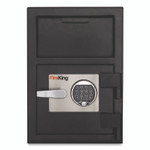 FireKing Depository Security Safe, 2.72 cu ft, 24w x 13.4d x 10.83h, Black Product Image 