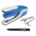 Swingline Quick Touch Stapler Value Pack, 28-Sheet Capacity, Blue/Silver Product Image 