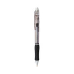 Pentel R.S.V.P. Super RT Ballpoint Pen, Retractable, Medium 1 mm, Black Ink, Clear/Black Barrel, Dozen Product Image 
