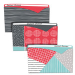 C-Line Write-On Fashion Poly File Jackets, Straight Tab, Letter Size, Assorted Colors, 6/Pack Product Image 