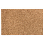 Iceberg iDesign Frameless Cork Bulletin Board, 24" x 38", Tan Surface Product Image 