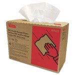 Cascades PRO Tuff-Job Double Recrepe Wipers, 9.25 x 12.5, White, 110/Box, 12 Boxes/Carton Product Image 