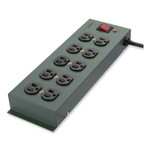 Belkin Metal SurgeMaster Surge Protector, 10 AC Outlets, 15 ft Cord, 885 J, Dark Gray Product Image 