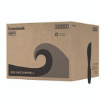 Boardwalk Heavyweight Polypropylene Cutlery, Knife, Plastic, Black, 1,000/Carton Product Image 