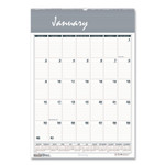 House of Doolittle Bar Harbor Recycled Wirebound Monthly Wall Calendar, 22 x 31.25, White/Blue/Gray Sheets, 12-Month (Jan-Dec): 2024 View Product Image