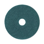 Boardwalk Heavy-Duty Scrubbing Floor Pads, 19" Diameter, Green, 5/Carton Product Image 