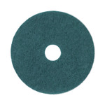 Boardwalk Heavy-Duty Scrubbing Floor Pads, 17" Diameter, Green, 5/Carton Product Image 