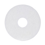 Boardwalk Polishing Floor Pads, 12" Diameter, White, 5/Carton Product Image 