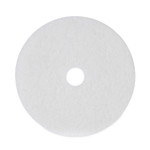 Boardwalk Polishing Floor Pads, 19" Diameter, White, 5/Carton Product Image 