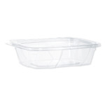 ClearPac SafeSeal Tamper-Resistant, Tamper-Evident Containers, Tall, Flat Lid, 20 oz, 5.7 x 7.3 x 1.8, Clear, Plastic, 200/CT (DCCCH20TF) Product Image 