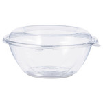 Tamper-Resistant, Tamper-Evident Bowls with Dome Lid, 24 oz, 7" Diameter x 3.1"h, Clear, Plastic, 150/Carton (DCCCTR24BD) Product Image 
