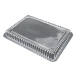 Durable Packaging Dome Lids for 1.5 lb, 2 lb and 2.25 lb Oblong Containers, 7.94 x 5.44, Clear, Plastic, 500/Carton Product Image 