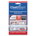 ComplyRight Labor Law Poster Service, "Federal Contractor Labor Law", 4 x 7 Product Image 