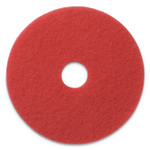 Americo Buffing Pads, 20" Diameter, Red, 5/Carton Product Image 