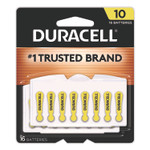Duracell Hearing Aid Battery, #10, 16/Pack Product Image 