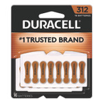 Duracell Hearing Aid Battery, #312, 16/Pack Product Image 