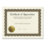 Great Papers! Ready-to-Use Certificates, Appreciation, 11 x 8.5, Ivory/Brown/Gold Colors with Brown Border, 6/Pack Product Image 