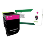 Lexmark 80C0XMG Return Program Extra High-Yield Toner, 4,000 Page-Yield, Magenta, TAA Compliant Product Image 