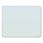 U Brands Cubicle Glass Dry Erase Board, 20" x 16", White Surface Product Image 