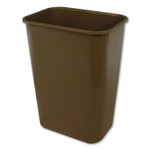 Impact Soft-Sided Wastebasket, 41 qt, Polyethylene, Beige Product Image 