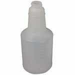 Impact Plastic Bottles with Graduations, 24 oz, Clear, 24/Carton Product Image 