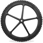Rubbermaid Commercial Big Wheel Cart Replacement Wheel - 8" Diameter - Black Product Image 